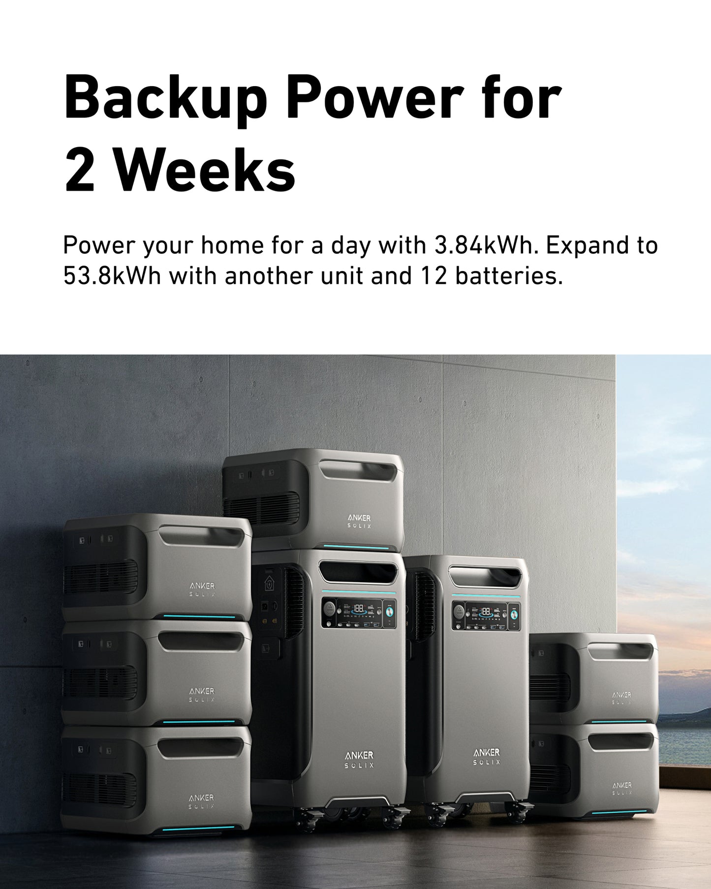 Anker SOLIX F3800 Portable Power Station - 3840Wh | 6000W