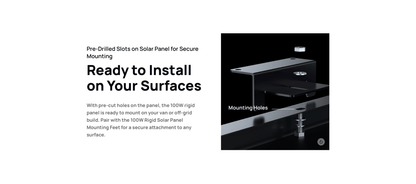 Ecoflow 100W Rigid Solar Panel