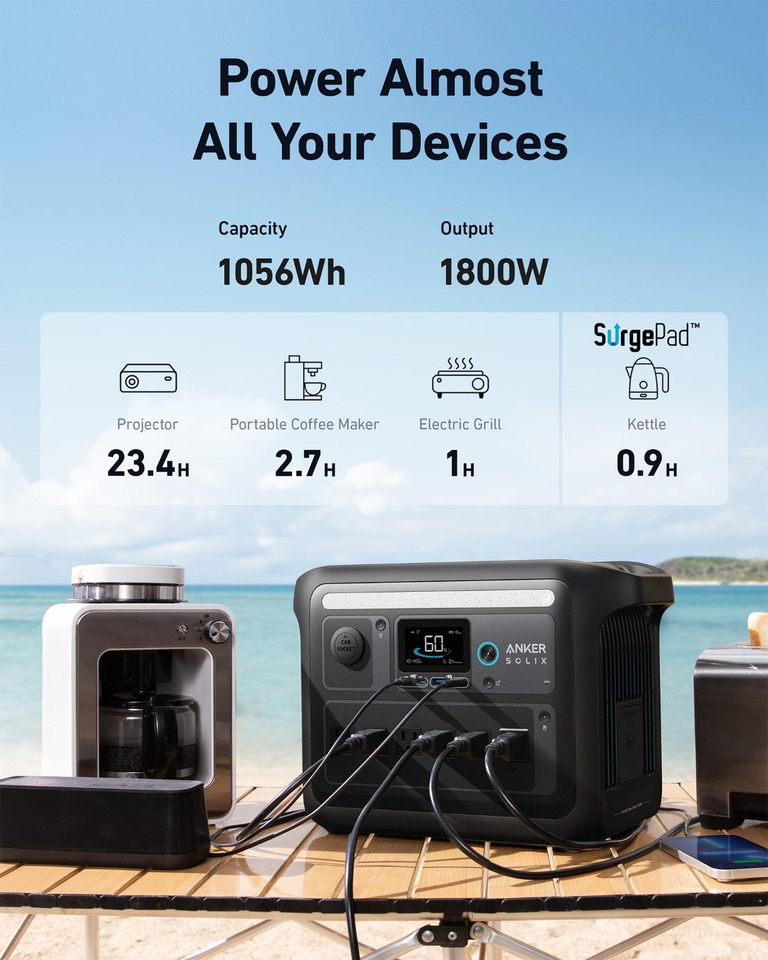 Anker SOLIX C1000X Portable Power Station